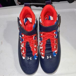 5.5Y Under Armour Harper Mid 7 USA RM Jr Baseball Cleats